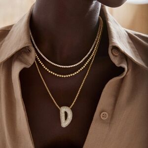 BaubleBar Gold and Silver Layered Necklace